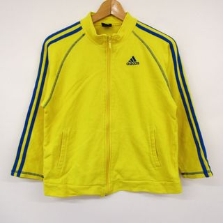 アディダス(adidas)のアディダス ジップアップジャージ スウェット スエット キッズ 男の子用 140サイズ イエロー adidas(その他)