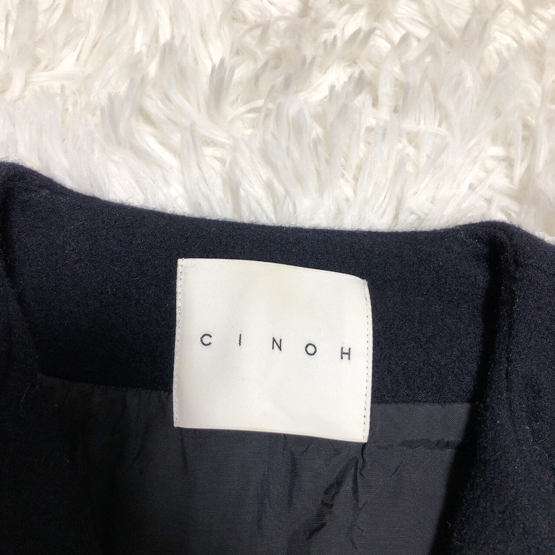 CINOH(チノ)のCINOH チノ ライダース コート ウール レディースのジャケット/アウター(ロングコート)の商品写真