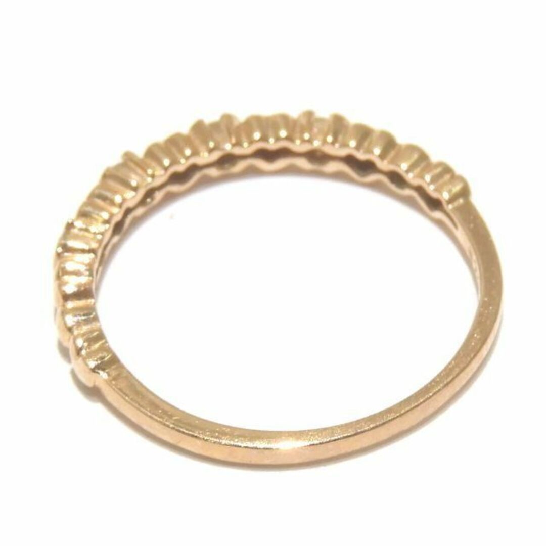 FolliFollie フォリフォリ レディース リング 10K ピンクゴールド 4Pダイヤモンド 0.05ct ☆ #10 ハートデザイン 指輪 アクセサリー ▼6B レディースのアクセサリー(リング(指輪))の商品写真