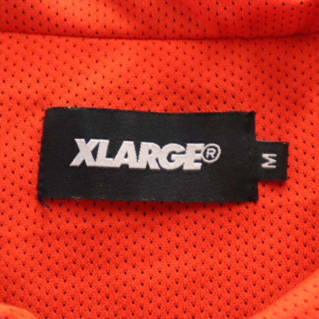 XLARGE(エクストララージ)のエクストララージ ハーフジップ ナイロンジャケット M 黒 XLARGE プルオーバー 裏メッシュ メンズ 古着 【240222】 メンズのジャケット/アウター(ナイロンジャケット)の商品写真