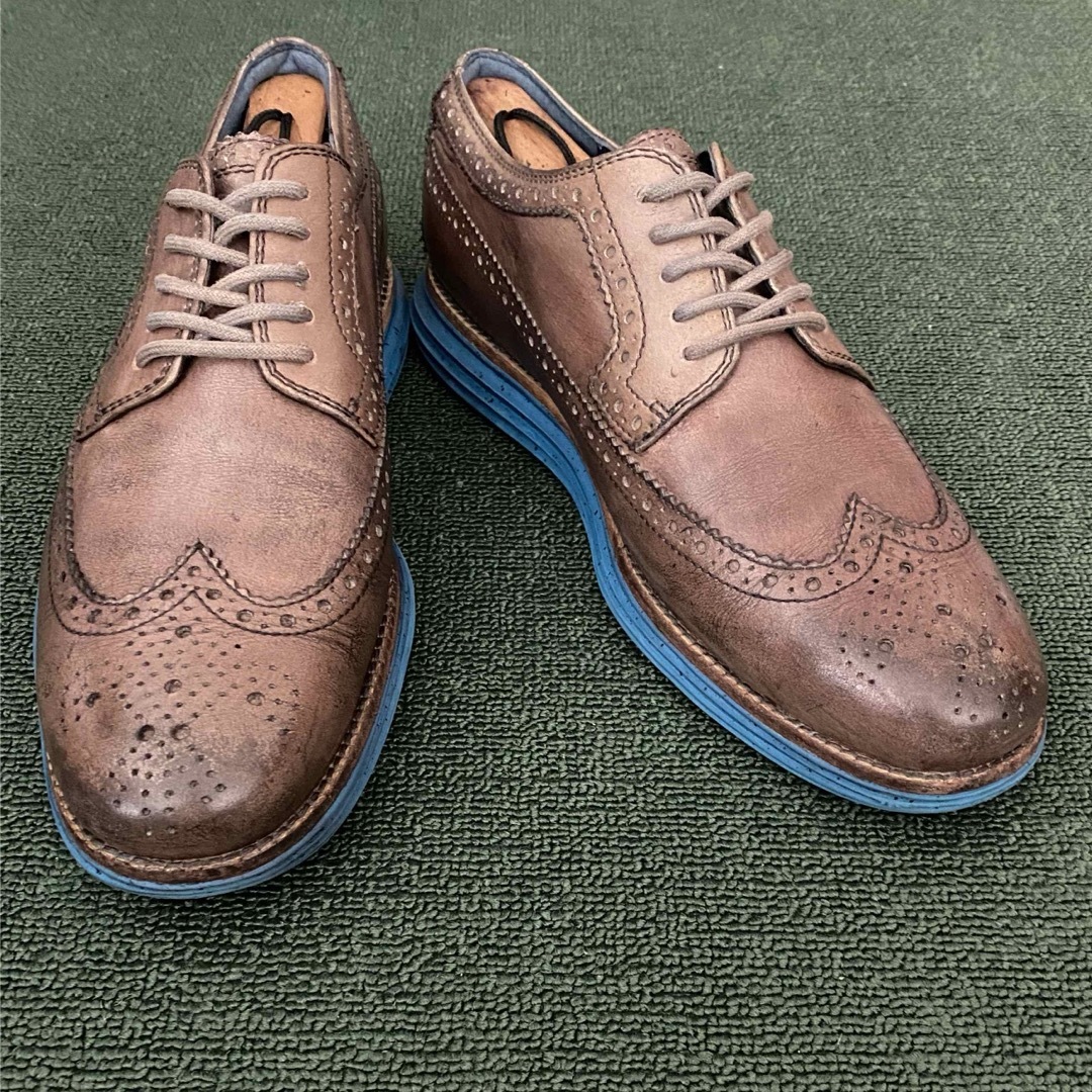 Cole Haan(コールハーン)のCOLEHAAN コールハーン　ウィングチップシューズ　7.5 ブラウン メンズの靴/シューズ(ドレス/ビジネス)の商品写真