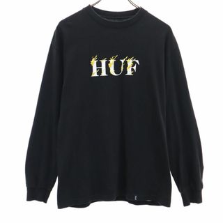 ハフ(HUF)のハフ 長袖 Tシャツ M ブラック系 HUF ロンT メンズ 古着 【240222】(Tシャツ/カットソー(七分/長袖))