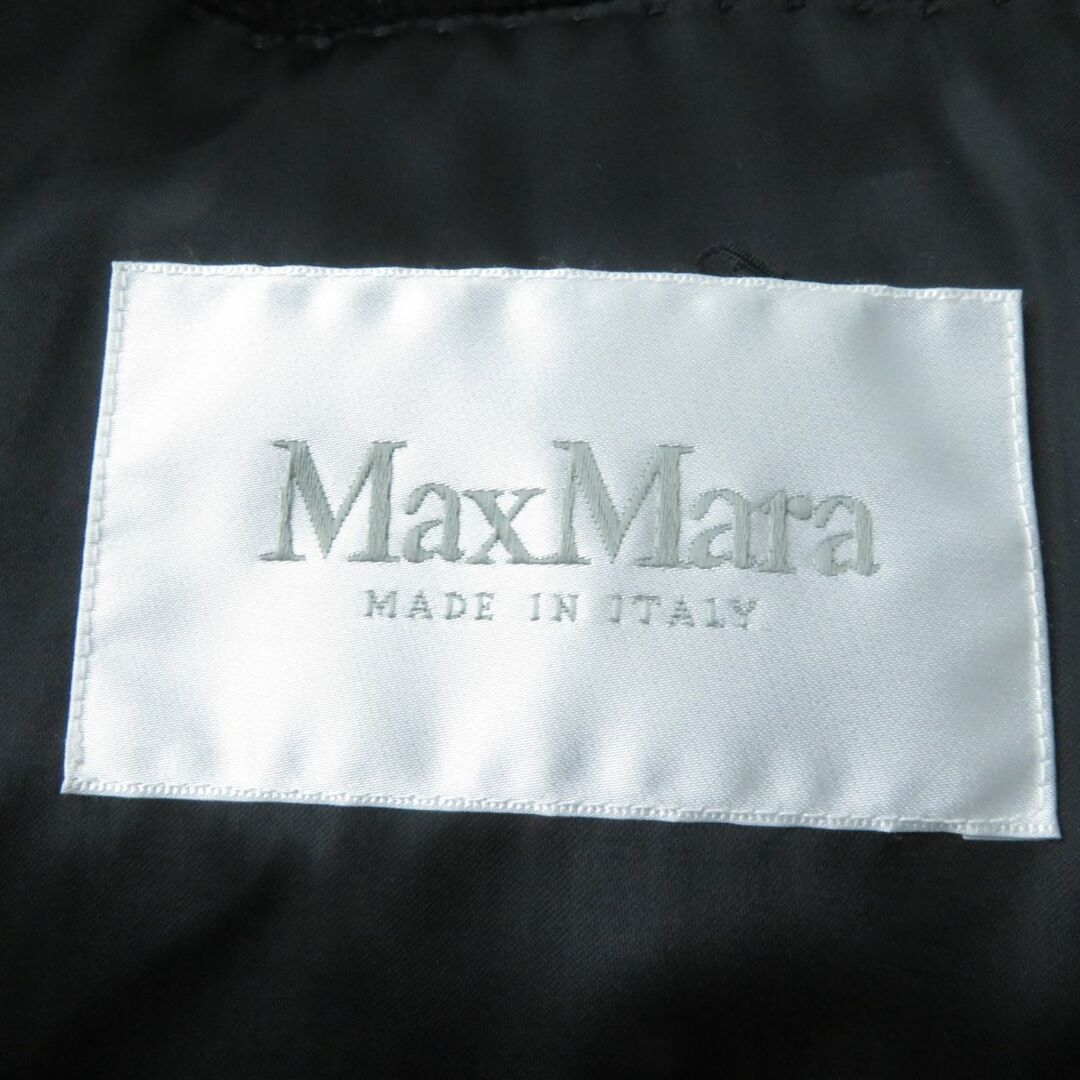 Max Mara(マックスマーラ)の極美品☆正規品 MaxMara マックスマーラ 白タグ フード・ベルト付き キャメル100％ ラップコート ブラック 黒 40 レディース イタリア製 レディースのジャケット/アウター(その他)の商品写真