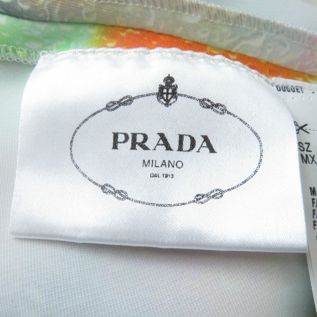 PRADA(プラダ)の極美品☆正規品 PRADA プラダ 18年 P37D0 ウエスト切替 ノースリーブ プリーツワンピース/ドレス マルチカラー 40 レディース イタリア製 レディースのワンピース(ひざ丈ワンピース)の商品写真