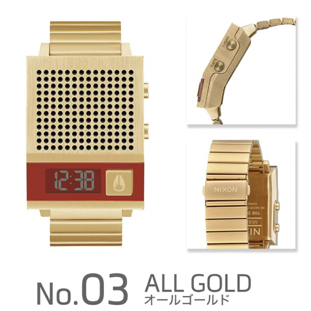 NIXON(ニクソン)の【新品】Nixon Dork Too ユニセックス ゴールド  デジタル時計 メンズの時計(腕時計(デジタル))の商品写真