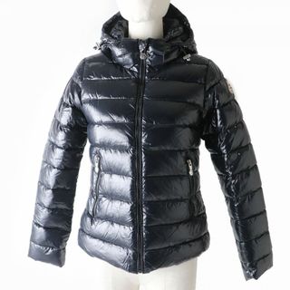 ピレネックス(Pyrenex)の未使用品☆PYRENEX ピレネックス SPOUTNIC SHINY DOWN JACKET ZIP UP フード付き ショート丈 ダウンジャケット ブラック 34 レディース♪　J05-st30303-091(ダウンコート)