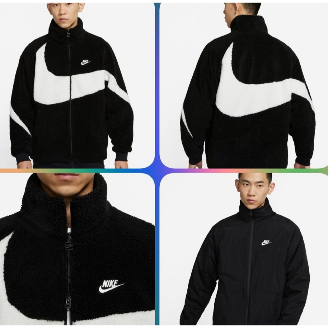 NIKE(ナイキ)のナイキ NIKE   リバーシブル ボアフリース ジャケット アウター　メンズ  メンズのジャケット/アウター(ブルゾン)の商品写真