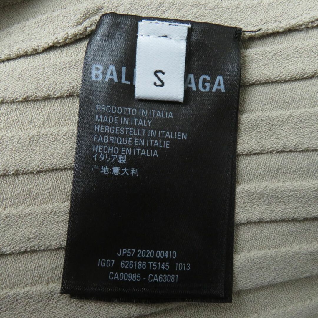 Balenciaga(バレンシアガ)の極美品☆正規品 BALENCIAGA バレンシアガ 2020年 626186 ツイストリブ タートルネック  長袖 トップス/カットソー ベージュ S イタリア製 レディースのトップス(カットソー(長袖/七分))の商品写真