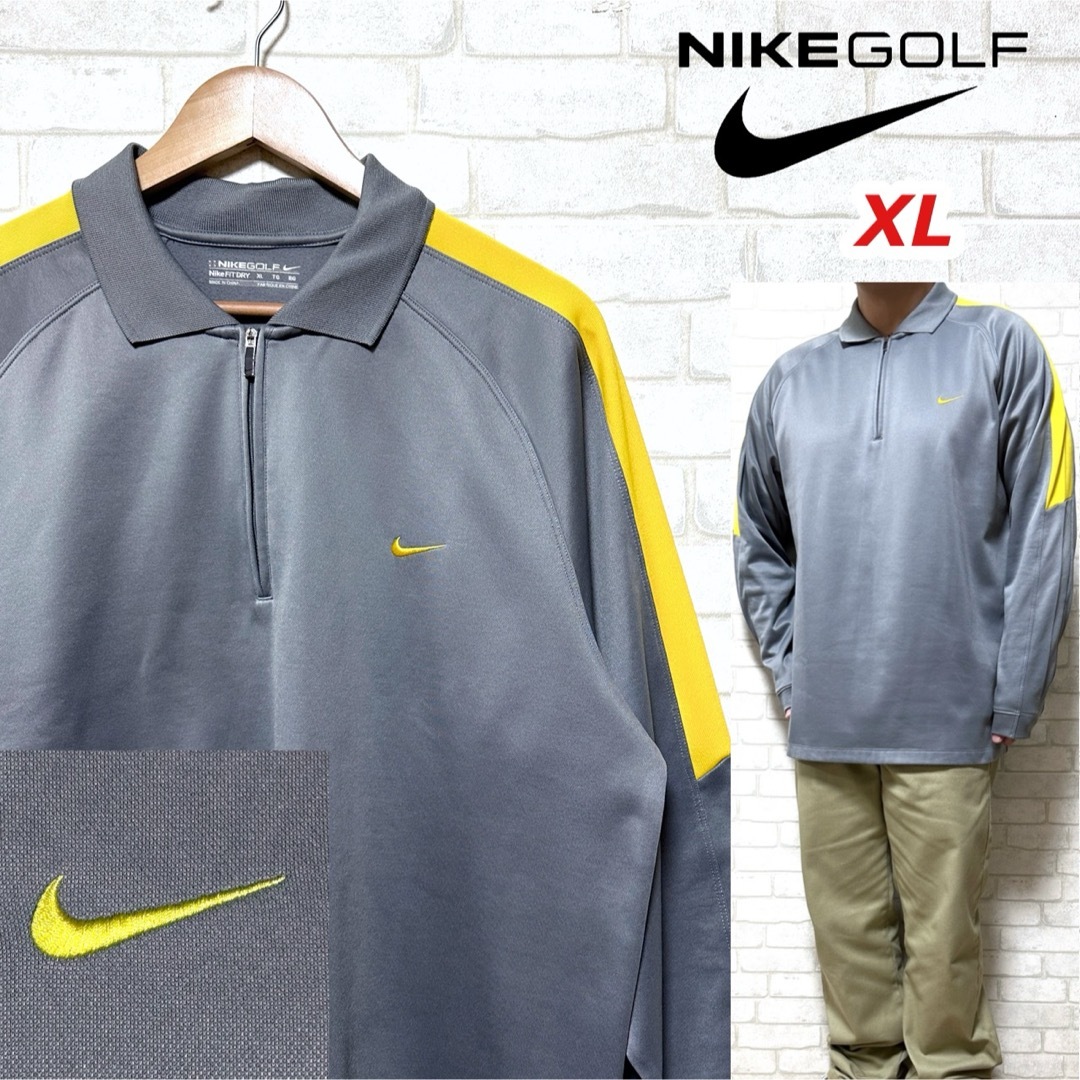NIKE - NIKE GOLF ナイキゴルフ 高ストレッチ ハーフジップ NIKE - NIKE GOLF ナイキゴルフ 高ストレッチ ハーフジップ