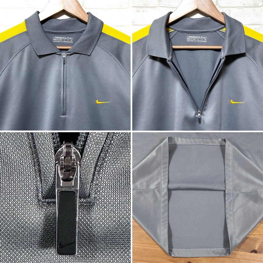 NIKE(ナイキ)のNIKE GOLF ナイキゴルフ 高ストレッチ ハーフジップシャツ 長袖 裏起毛 スポーツ/アウトドアのゴルフ(ウエア)の商品写真