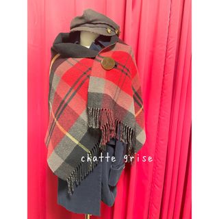 ヴィヴィアン(Vivienne Westwood) チェック ポンチョ(レディース)の ヴィヴィアン(Vivienne Westwood) チェック ポンチョ(レディース)の