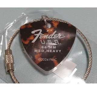 フェンダー(Fender)のFenderピック型アクリルチャーム(BROWN / BLACK)(その他)