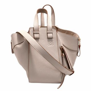 ロエベ(LOEWE)の【在庫一掃】LOEWE ロエベ 2WAY ハンモックスモールバッグ ハンドバッグ ショルダーバッグ 肩掛け 斜め掛け HAMMOCK SMALL BAG アイボリー かばん 鞄 A538S35X18 カーフ    ライトゴースト ゴールド金具 レディース 美品【中古品】(ショルダーバッグ)