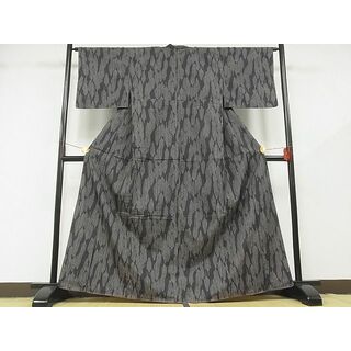 平和屋-こころ店■上質な紬　草木文　着丈163.5cm　裄丈64.5cm　正絹　逸品　未使用　B-zg8486(着物)