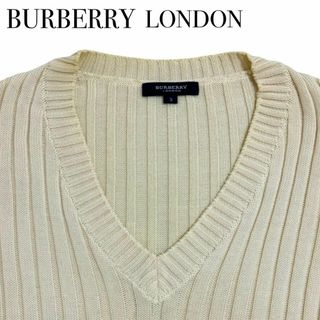 バーバリー(BURBERRY)のバーバリー ウール100％ 長袖 ニット トップス セーター 洋服 レディース(ニット/セーター)