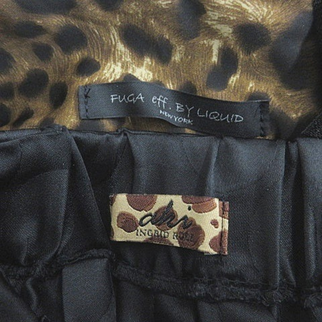 other(アザー)のフーガ イングリットローズ フレアスカート 2枚セット ひざ丈 茶 黒 S レディースのスカート(ひざ丈スカート)の商品写真