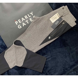 PEARLY GATES - 新品 パーリーゲイツ ダイヤニットジャガードパンツ(5)サイズL/グレー