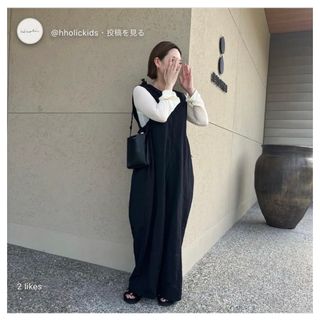 ビューティアンドユースユナイテッドアローズ(BEAUTY&YOUTH UNITED ARROWS)のh hholic フロントジッパーオールインワン(オールインワン)