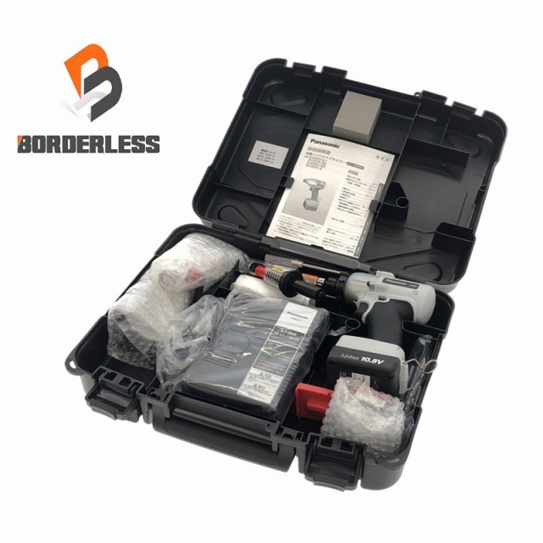 Panasonic - ☆未使用品☆Panasonic パナソニック 充電インパクトドライバ EYCP31S2 バッテリ2個(10.8V2.0Ah) 充電器 マーキングM8/M10/M12付 85575
