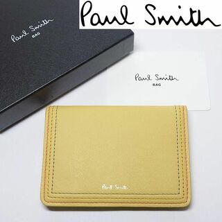 ポールスミス(Paul Smith)の【新品未使用】ポールスミス パスケース611 イエロー(名刺入れ/定期入れ)