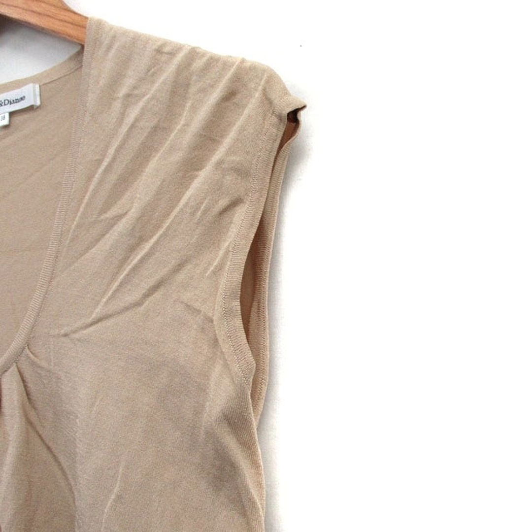 Pinky&Dianne(ピンキーアンドダイアン)のピンキー&ダイアン ピンダイ カットソー Tシャツ 半袖 Uネック ギャザー レディースのトップス(カットソー(半袖/袖なし))の商品写真