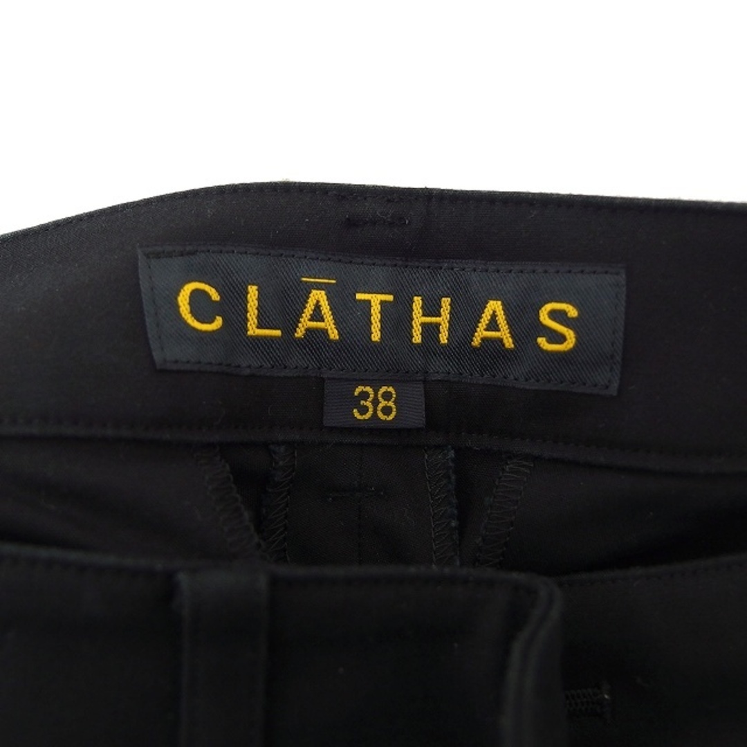 CLATHAS(クレイサス)のクレイサス パンツ ストレート ハーフ シンプル ジップフライ 38 ブラック  レディースのパンツ(ショートパンツ)の商品写真