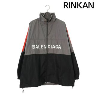 バレンシアガ(Balenciaga)のバレンシアガ  534317 TDO05 ロゴプリントポプリンシャツブルゾン メンズ 48(ブルゾン)