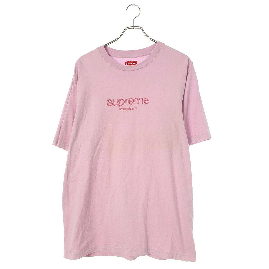 Supreme(シュプリーム)のシュプリーム  22AW  Beaded Logo S/S Top ビーズロゴTシャツ メンズ M メンズのトップス(Tシャツ/カットソー(半袖/袖なし))の商品写真