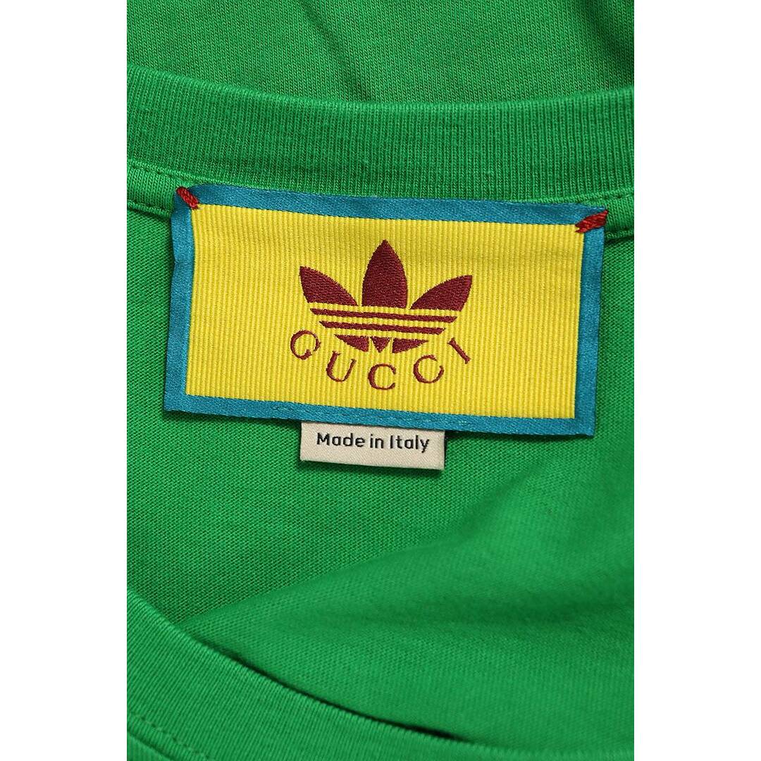 Gucci(グッチ)のグッチ ×アディダス adidas  22AW  717422 XJEXH ダブルネームロゴプリントTシャツ メンズ XS メンズのトップス(Tシャツ/カットソー(半袖/袖なし))の商品写真