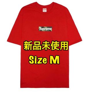 シュプリーム(Supreme)のSupreme Box Logo Tee Camo ボックス ロゴ 赤M(Tシャツ/カットソー(半袖/袖なし))