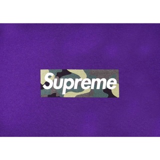 Supreme - Supreme Box Logo Tee Camo ボックス ロゴ 紫Lの通販 by