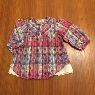 80cm・花柄デザインブラウス(その他)