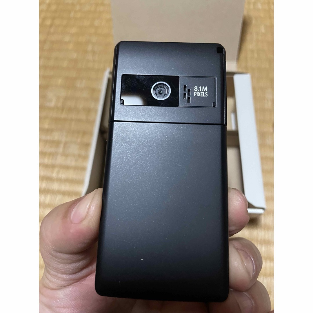 NTTdocomo(エヌティティドコモ)のdocomo N-03D BLACK ガラケー　未使用 スマホ/家電/カメラのスマートフォン/携帯電話(携帯電話本体)の商品写真