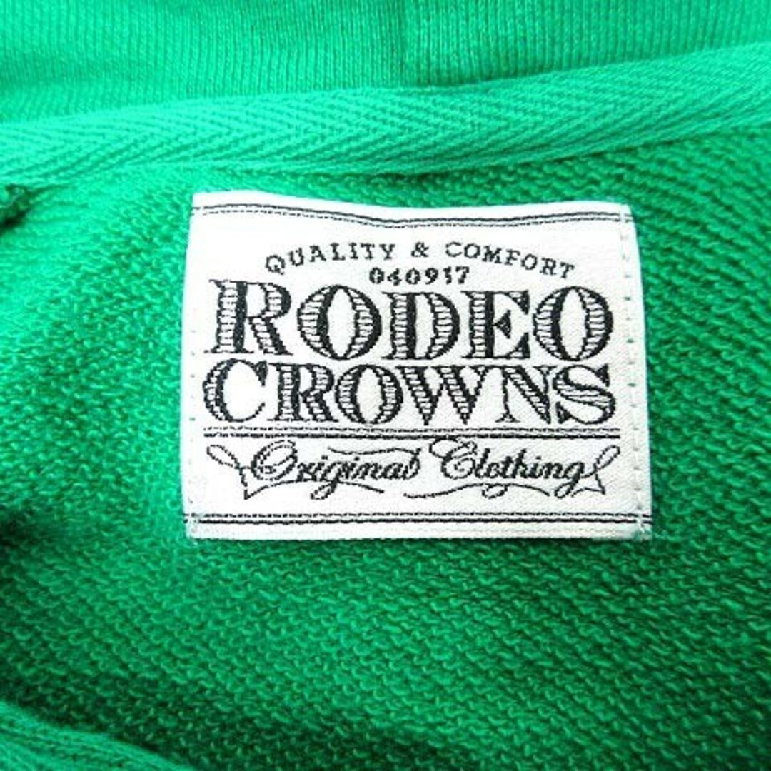 RODEO CROWNS(ロデオクラウンズ)のRodeo Crowns パーカー プルオーバー スウェット M 緑 ■MO メンズのトップス(パーカー)の商品写真