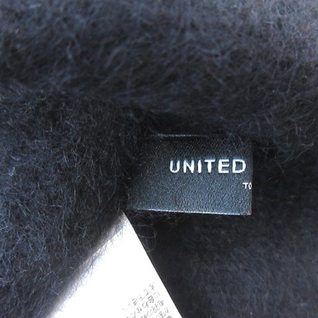 UNITED ARROWS(ユナイテッドアローズ)のユナイテッドアローズ ニットセーター クルーネック アンゴラ 長袖 黒 ブラック レディースのトップス(ニット/セーター)の商品写真