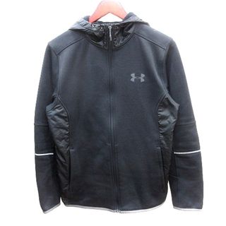 アンダーアーマー(UNDER ARMOUR)のアンダーアーマー ジャケット パーカー ジップアップ 切替 プリント M 黒(パーカー)