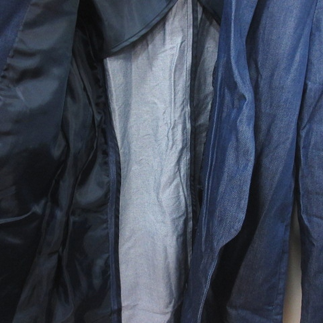 AZUL by moussy(アズールバイマウジー)のアズールバイマウジー ジャケット ショールカラー 背抜き デニム M ネイビー メンズのジャケット/アウター(テーラードジャケット)の商品写真