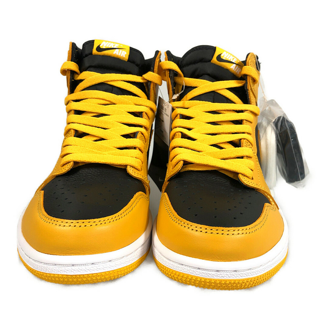 NIKE(ナイキ)のNIKE ナイキ 品番555088-701 AIR JORDAN 1 RETRO HIGH OG POLLEN パラン スニーカー イエロー×ブラック US9.5＝27.5㎝ 正規品 / 33637 メンズの靴/シューズ(スニーカー)の商品写真