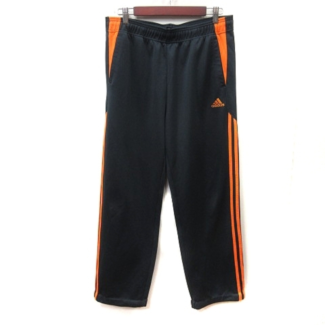 adidas(アディダス)のアディダス パンツ ジャージ ロング 刺繍 0 黒 ブラック オレンジ /YI メンズのパンツ(スラックス)の商品写真
