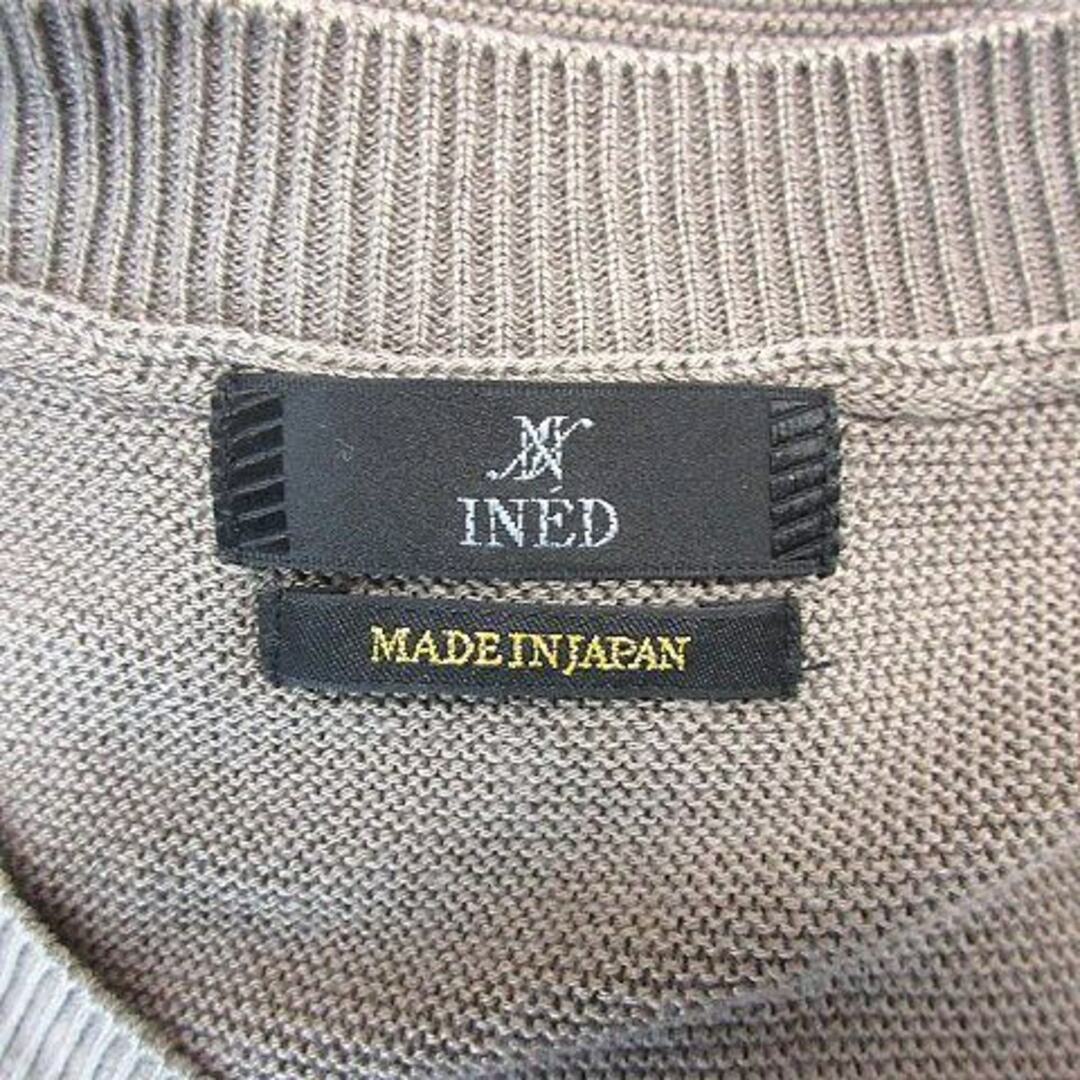 INED(イネド)のイネド INED ニットセーター Vネック 長袖 9 グレー /AU レディースのトップス(ニット/セーター)の商品写真