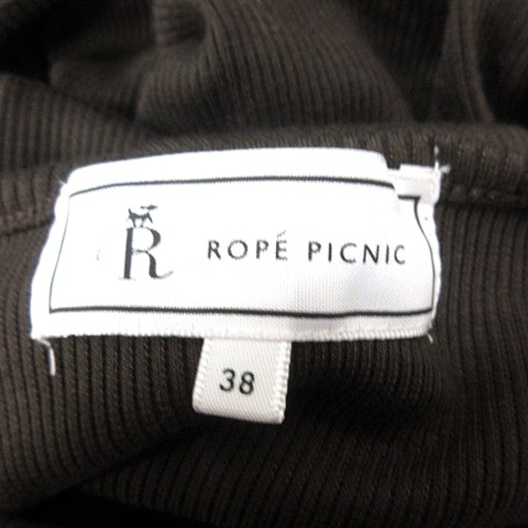 Rope' Picnic(ロペピクニック)のロペピクニック ワンピース Aライン ミニ 長袖 ウエストマーク 38 茶  レディースのワンピース(ミニワンピース)の商品写真