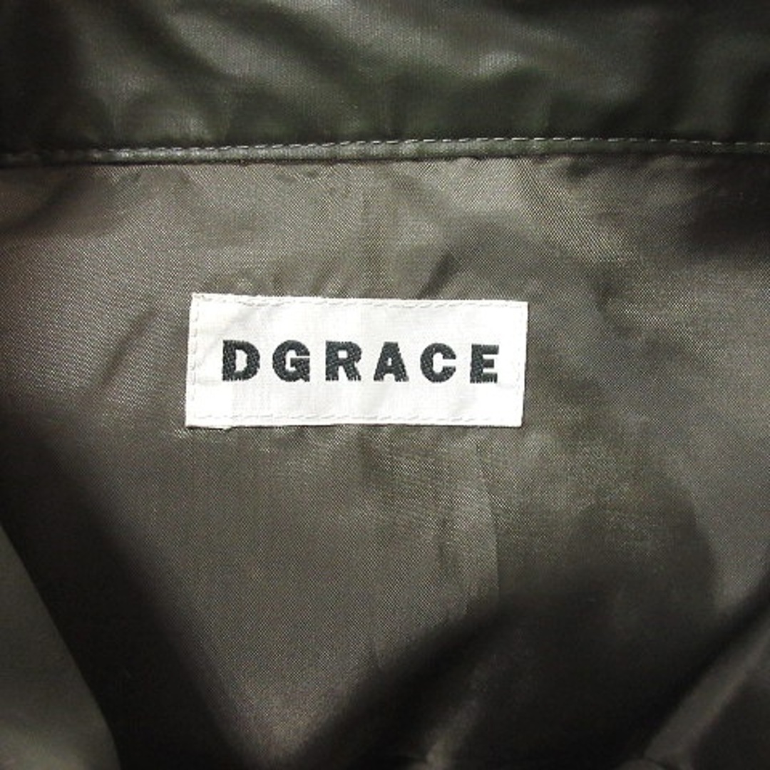 DGRACE(ディグレース)のディグレース ジャケット スタンドカラー 総裏地 緑 カーキ /YI レディースのジャケット/アウター(その他)の商品写真