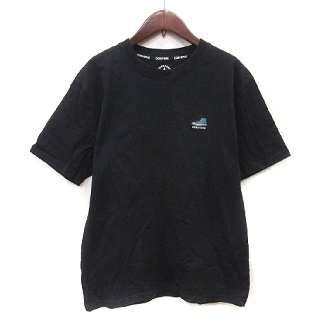 CONVERSE(コンバース)のコンバース Tシャツ カットソー 半袖 刺繍 L 黒 ブラック /YI メンズのトップス(Tシャツ/カットソー(半袖/袖なし))の商品写真