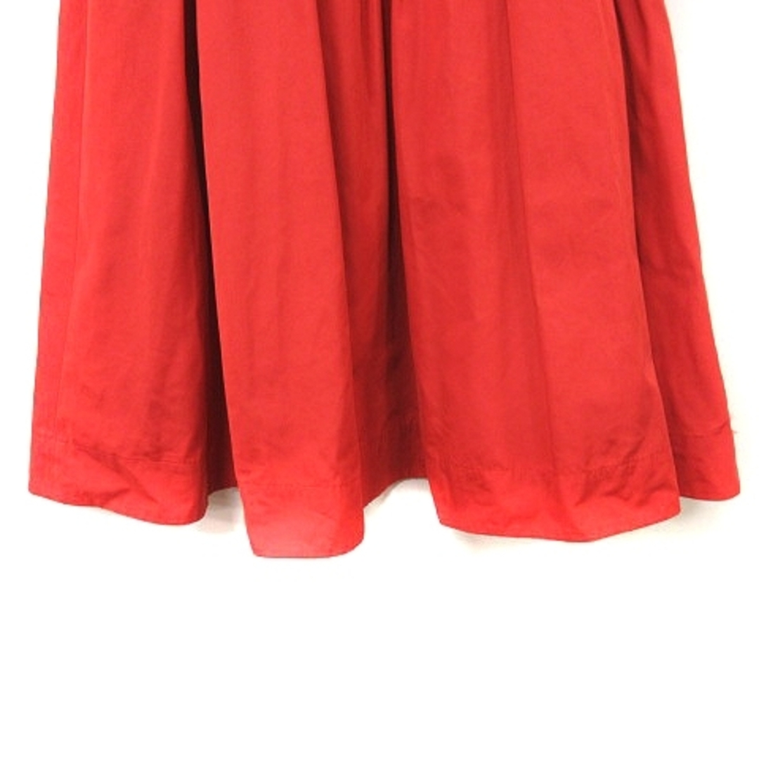 BARNEYS NEW YORK(バーニーズニューヨーク)のバーニーズニューヨーク フレアスカート ギャザー ミモレ ロング 36 赤  レディースのスカート(ロングスカート)の商品写真