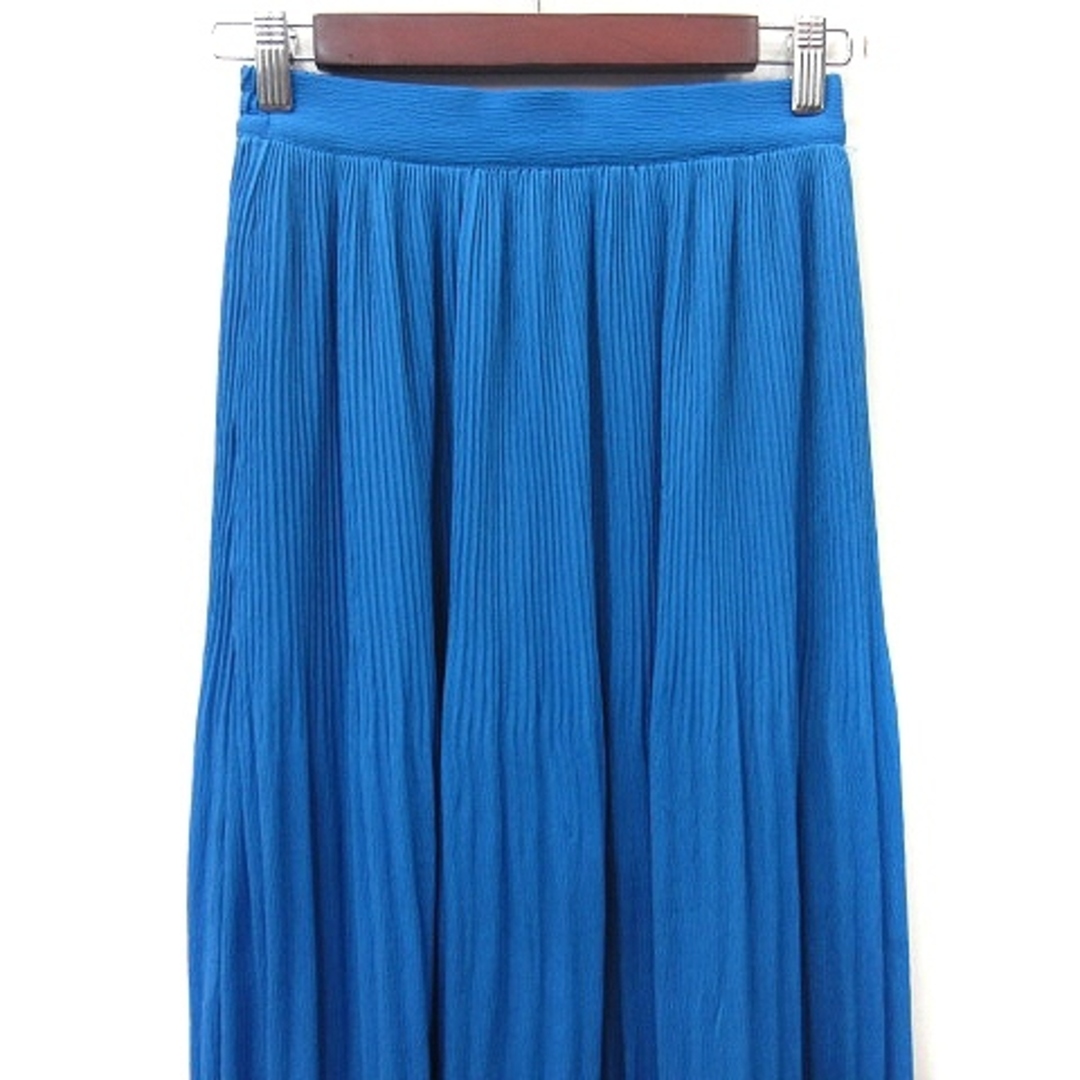 RODEO CROWNS(ロデオクラウンズ)のロデオクラウンズ フレアスカート ギャザー ロング F 青 ブルー /YI レディースのスカート(ロングスカート)の商品写真