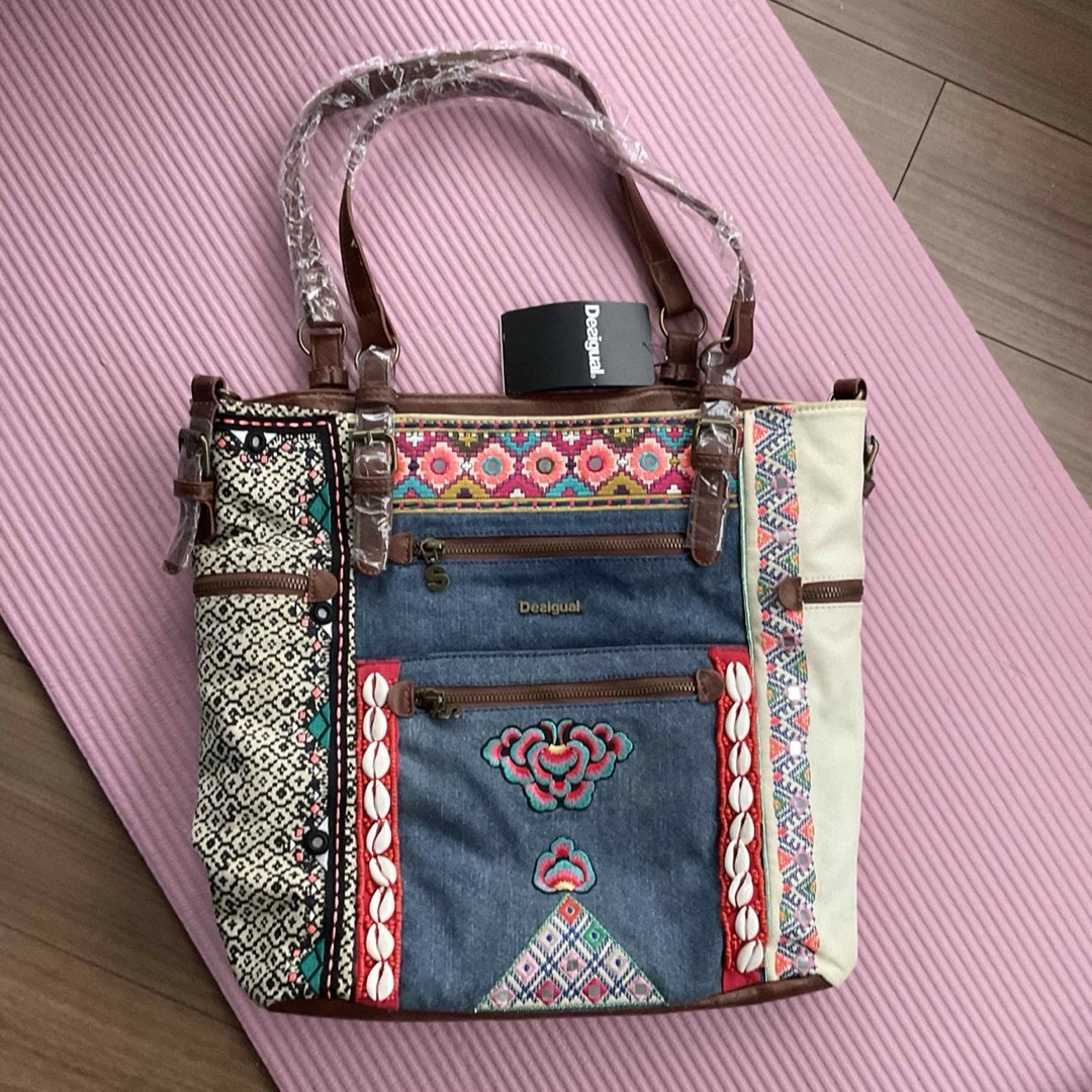 DESIGUAL - デジグアル　バック　トートバッグ　ボタニカル