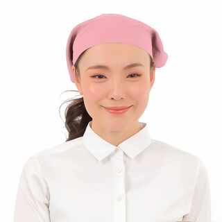 【色: ピンク】[smile mode] 三角巾マジックテープ三角巾 キッチン用(その他)