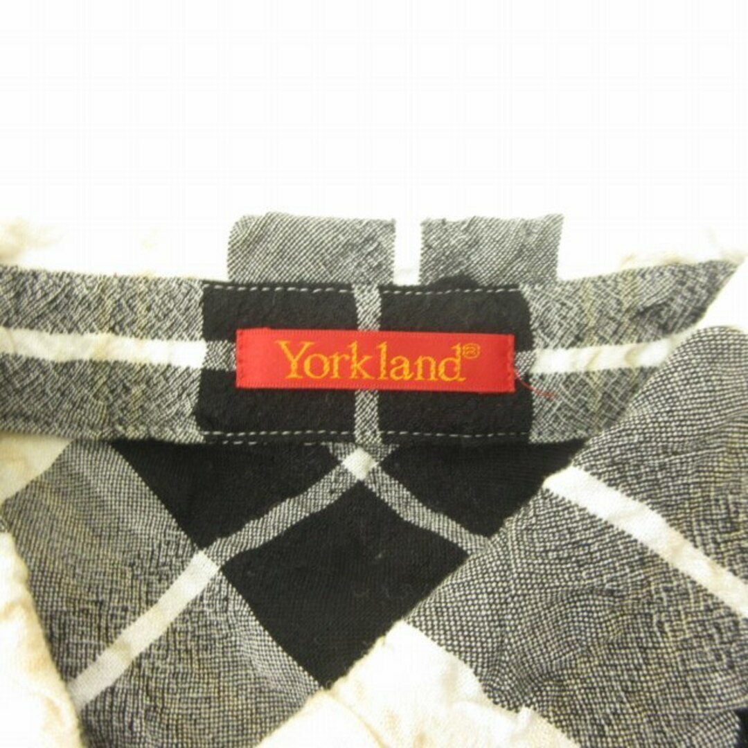 Yorkland(ヨークランド)のヨークランド ウール混 シャツ ブラウス ワッシャー加工 9AR ■GY31 レディースのトップス(シャツ/ブラウス(長袖/七分))の商品写真