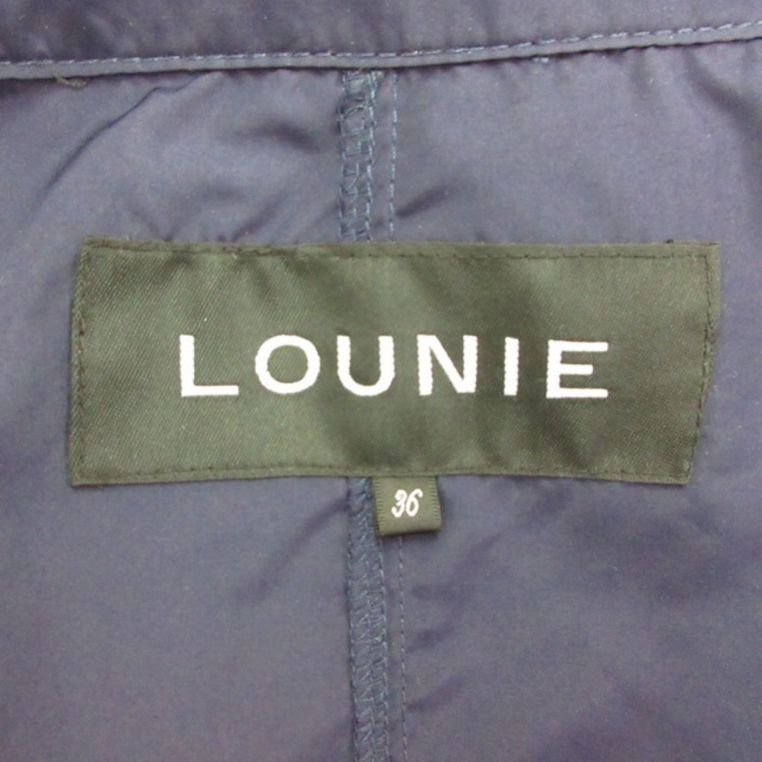 LOUNIE(ルーニィ)のルーニィ LOUNIE 美品 トレンチコート ロング 薄手 36 約S ネイビー レディースのジャケット/アウター(トレンチコート)の商品写真