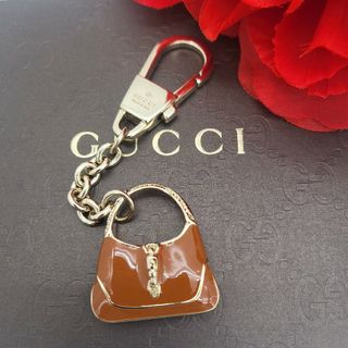 グッチ(Gucci)の【未使用に近い】 GUCCI グッチ キーホルダー GG バッグモチーフ(キーホルダー)